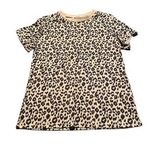 Leopard Print T-Shirt Size Medium